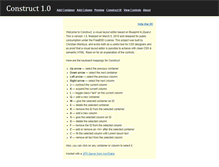 Tablet Screenshot of constructyourcss.com